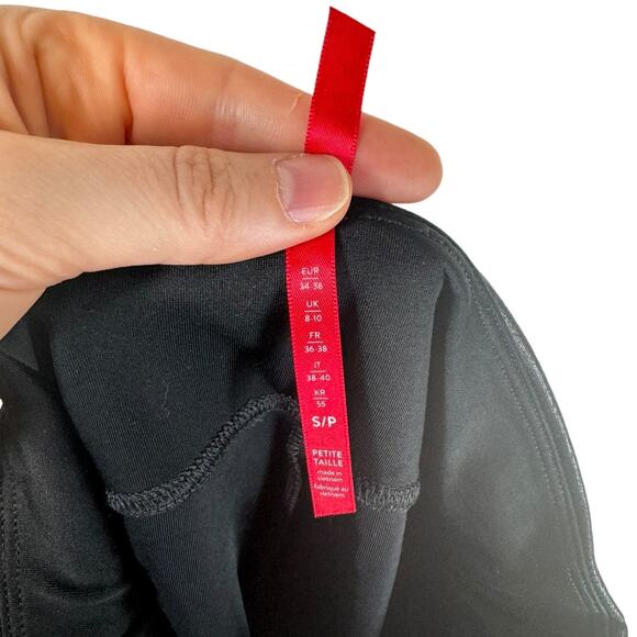 Spanx Faux Leather Leggings Black Petite Small - Picture 10 of 11